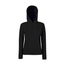 Női Pulóver Kapucnis Hosszú ujjú Fruit of the Loom Classic Hooded Sweat Lady-Fit   Heather szür