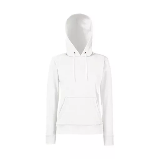 Női Pulóver Kapucnis Hosszú ujjú Fruit of the Loom Classic Hooded Sweat Lady-Fit   Sötétkék (na