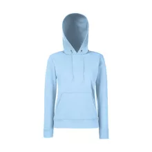 Női Pulóver Kapucnis Hosszú ujjú Fruit of the Loom Classic Hooded Sweat Lady-Fit   Sötétkék (na