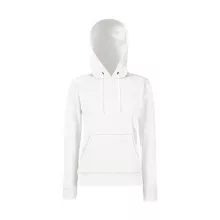Női Pulóver Kapucnis Hosszú ujjú Fruit of the Loom Classic Hooded Sweat Lady-Fit   Mély sötétké