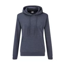 Női kapucnis hosszú ujjú pulóver Fruit of the Loom Ladies' Classic Hooded Sweat S, Vintage Heat