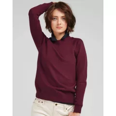 Női hosszú ujjú pulóver SG Ladies' Raglan Sweat XS, Világos Oxford