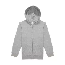 B and C ID.334 Zip Hood /kids WK003 Sport Grey 7/8 (122/128)