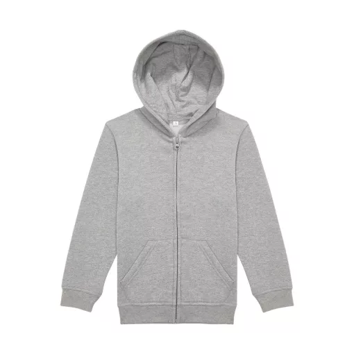B and C ID.334 Zip Hood /kids WK003 Sport Grey 7/8 (122/128)