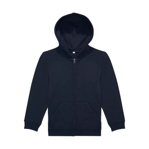 B and C ID.334 Zip Hood /kids WK003 Navy 7/8 (122/128)