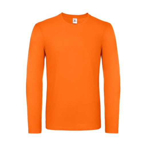 Férfi hosszú ujjú póló B&C #E150 LSL -S, Narancssárga