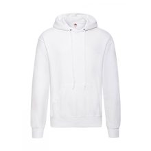 Férfi kapucnis hosszú ujjú pulóver Fruit of the Loom Classic Hooded Sweat 3XL, Fehér