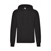 Férfi kapucnis hosszú ujjú pulóver Fruit of the Loom Classic Hooded Sweat 5XL, Fekete