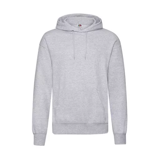 Férfi Pulóver Kapucnis Hosszú ujjú Fruit of the Loom Classisc Hooded Sweat   Heather szürke   u