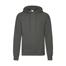 Férfi Pulóver Kapucnis Hosszú ujjú Fruit of the Loom Classisc Hooded Sweat   Világos grafitszür