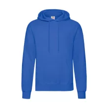 Férfi Pulóver Kapucnis Hosszú ujjú Fruit of the Loom Classisc Hooded Sweat   Királykék   urespo