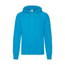 Férfi Pulóver Kapucnis Hosszú ujjú Fruit of the Loom Classisc Hooded Sweat   Azur kék   urespol