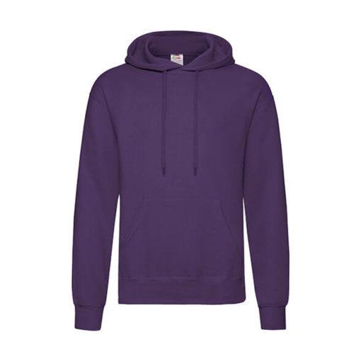 Férfi Pulóver Kapucnis Hosszú ujjú Fruit of the Loom Classisc Hooded Sweat   Lila   urespolo.hu