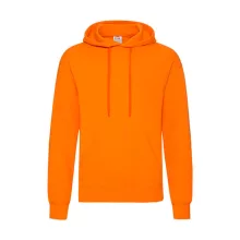Férfi Pulóver Kapucnis Hosszú ujjú Fruit of the Loom Classisc Hooded Sweat   Narancssárga   ure