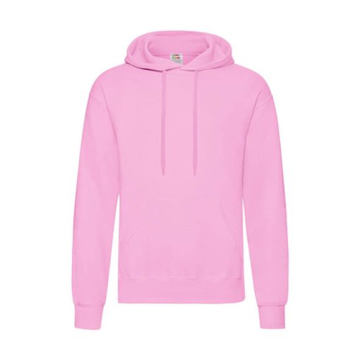 Férfi Pulóver Kapucnis Hosszú ujjú Fruit of the Loom Classisc Hooded Sweat   Világos rózsaszín