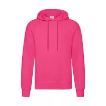 Férfi Pulóver Kapucnis Hosszú ujjú Fruit of the Loom Classisc Hooded Sweat   Fuchsia   urespolo