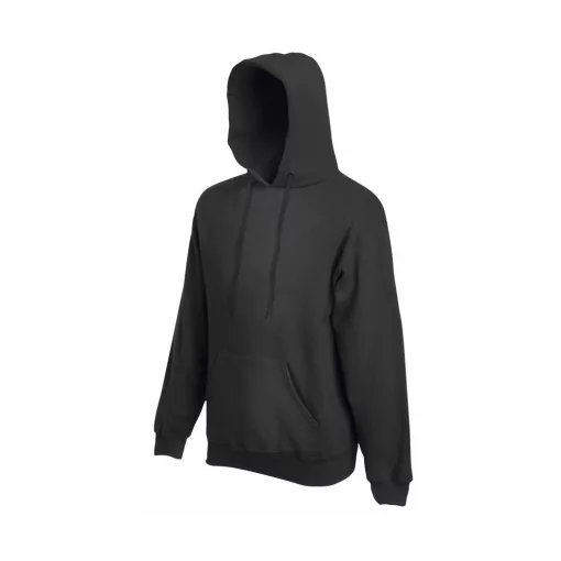 Férfi Pulóver Kapucnis Hosszú ujjú Fruit of the Loom Classisc Hooded Sweat   Csokoládébarna   u