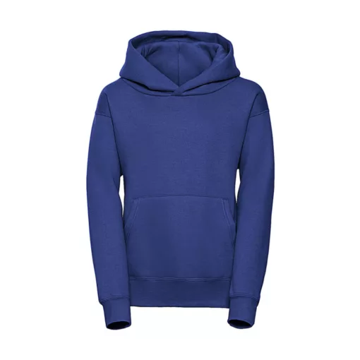 Gyerek kapucnis hosszú ujjú pulóver Russell Europe Kids' Hooded Sweat M (116/5-6), Világos kirá