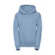 Gyerek kapucnis hosszú ujjú pulóver Russell Europe Kids' Hooded Sweat L (128/7-8), Ég kék