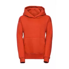 Gyerek kapucnis hosszú ujjú pulóver Russell Europe Kids' Hooded Sweat S (104/3-4), Narancssárga