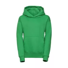 Gyerek kapucnis hosszú ujjú pulóver Russell Europe Kids' Hooded Sweat S (104/3-4), Almazöld