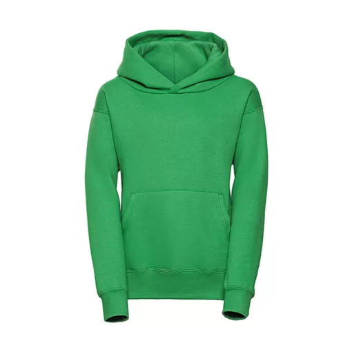 Gyerek kapucnis hosszú ujjú pulóver Russell Europe Kids' Hooded Sweat S (104/3-4), Almazöld
