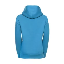 Gyerek kapucnis hosszú ujjú pulóver Russell Europe Kids\' Hooded Sweat S (104/3-4), Türkizkék