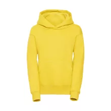 Gyerek kapucnis hosszú ujjú pulóver Russell Europe Kids' Hooded Sweat M (116/5-6), Sárga