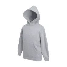 Gyerek Pulóver Kapucnis Hosszú ujjú Fruit of the Loom Premium Hooded Sweat Kids   Fehér   uresp