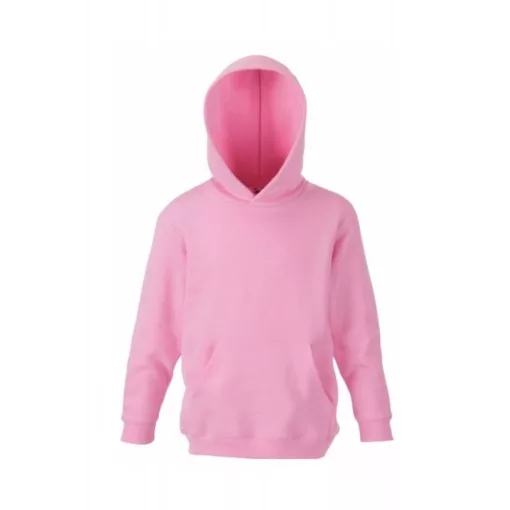 Gyerek Pulóver Kapucnis Hosszú ujjú Fruit of the Loom Premium Hooded Sweat Kids   Fehér   uresp