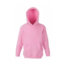Gyerek Pulóver Kapucnis Hosszú ujjú Fruit of the Loom Premium Hooded Sweat Kids   Heather szürk