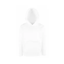 Gyerek Pulóver Kapucnis Hosszú ujjú Fruit of the Loom Premium Hooded Sweat Kids   Heather szürk