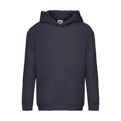 Gyerek Pulóver Kapucnis Hosszú ujjú Fruit of the Loom Premium Hooded Sweat Kids   Mély sötétkék
