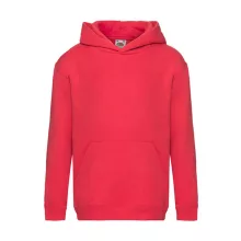 Gyerek Pulóver Kapucnis Hosszú ujjú Fruit of the Loom Premium Hooded Sweat Kids   Piros   uresp