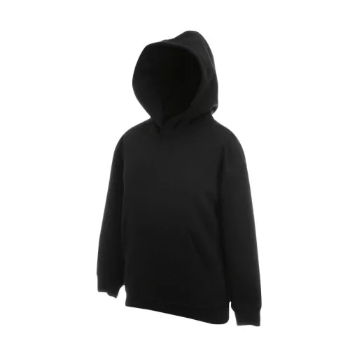 Gyerek Pulóver Kapucnis Hosszú ujjú Fruit of the Loom Premium Hooded Sweat Kids   Világos rózsa