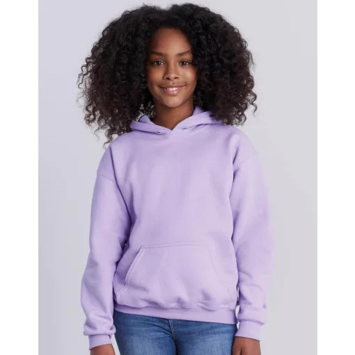 Gyerek Pulóver Kapucnis Hosszú ujjú Gildan Heavy Blend Youth Hooded Sweat   Fehér   urespolo.hu