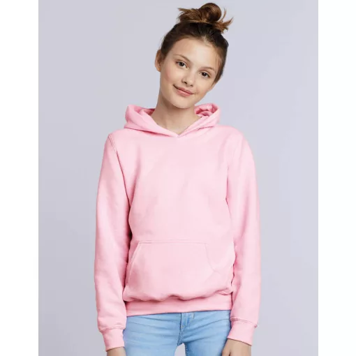 Gyerek Pulóver Kapucnis Hosszú ujjú Gildan Heavy Blend Youth Hooded Sweat   Fehér   urespolo.hu