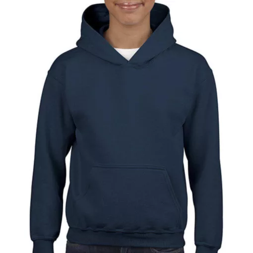 Gyerek Pulóver Kapucnis Hosszú ujjú Gildan Heavy Blend Youth Hooded Sweat   Sötétkék (navy)   u