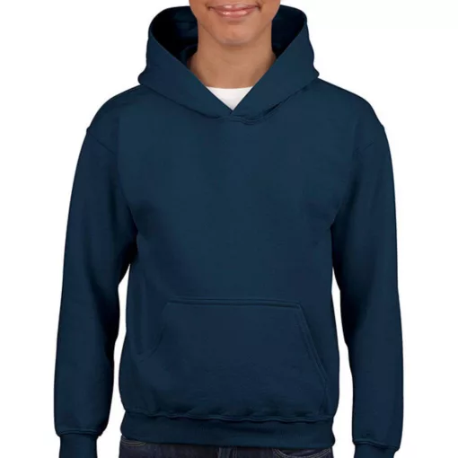 Gyerek Pulóver Kapucnis Hosszú ujjú Gildan Heavy Blend Youth Hooded Sweat   Sötétkék (navy)   u