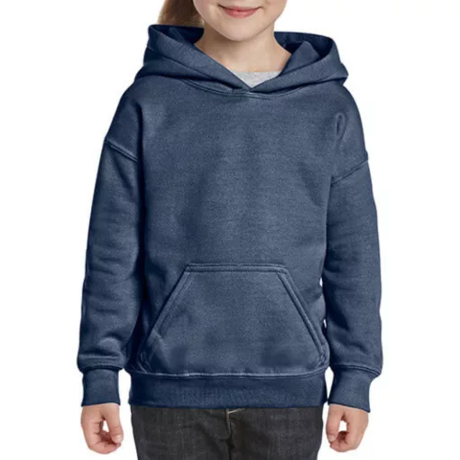 Gyerek Pulóver Kapucnis Hosszú ujjú Gildan Heavy Blend Youth Hooded Sweat   Sötétkék (navy)   u