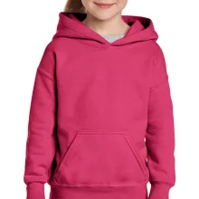 Gyerek Pulóver Kapucnis Hosszú ujjú Gildan Heavy Blend Youth Hooded Sweat   Heliconia (sötét ró