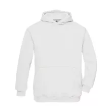 Gyerek kapucnis hosszú ujjú pulóver B and C Hooded/kids Sweat 3/4 (98/104), Fehér