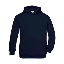 Gyerek kapucnis hosszú ujjú pulóver B and C Hooded/kids Sweat 12/14 (152/164), Sötétkék (navy)