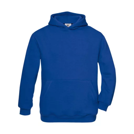 Gyerek kapucnis hosszú ujjú pulóver B and C Hooded/kids Sweat 12/14 (152/164), Királykék