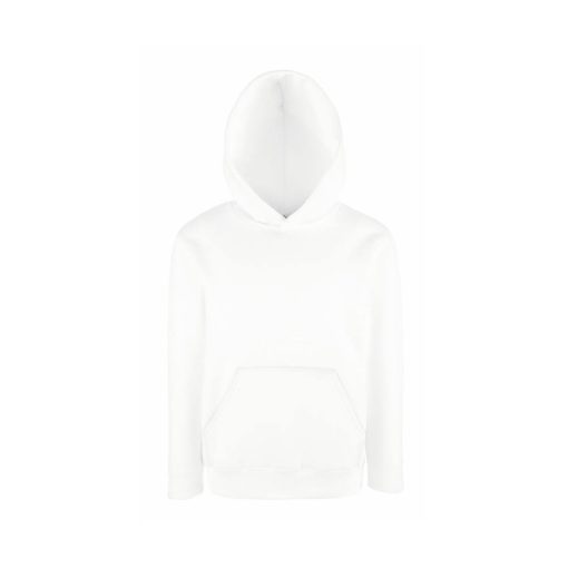 Gyerek Pulóver Kapucnis Hosszú ujjú Fruit of the Loom Classic Hooded Sweat Kids   Fehér   uresp
