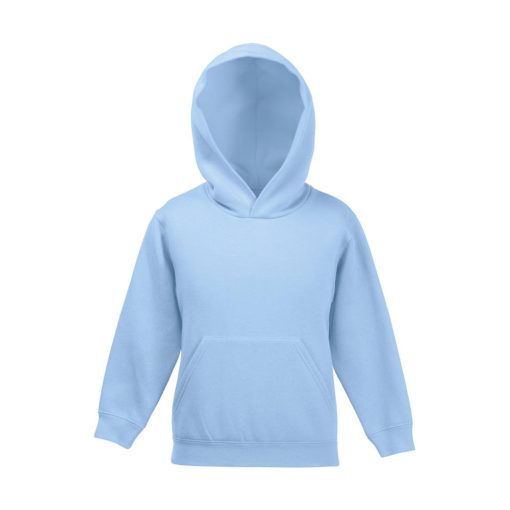 Gyerek Pulóver Kapucnis Hosszú ujjú Fruit of the Loom Classic Hooded Sweat Kids   Fehér   uresp