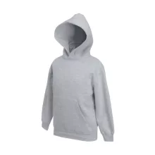 Gyerek Pulóver Kapucnis Hosszú ujjú Fruit of the Loom Classic Hooded Sweat Kids   Fekete   ures