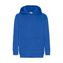 Gyerek Pulóver Kapucnis Hosszú ujjú Fruit of the Loom Classic Hooded Sweat Kids   Király kék