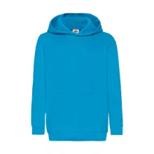 Gyerek Pulóver Kapucnis Hosszú ujjú Fruit of the Loom Classic Hooded Sweat Kids   Azur kék   ur