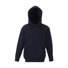 Gyerek Pulóver Kapucnis Hosszú ujjú Fruit of the Loom Classic Hooded Sweat Kids   Azur kék   ur
